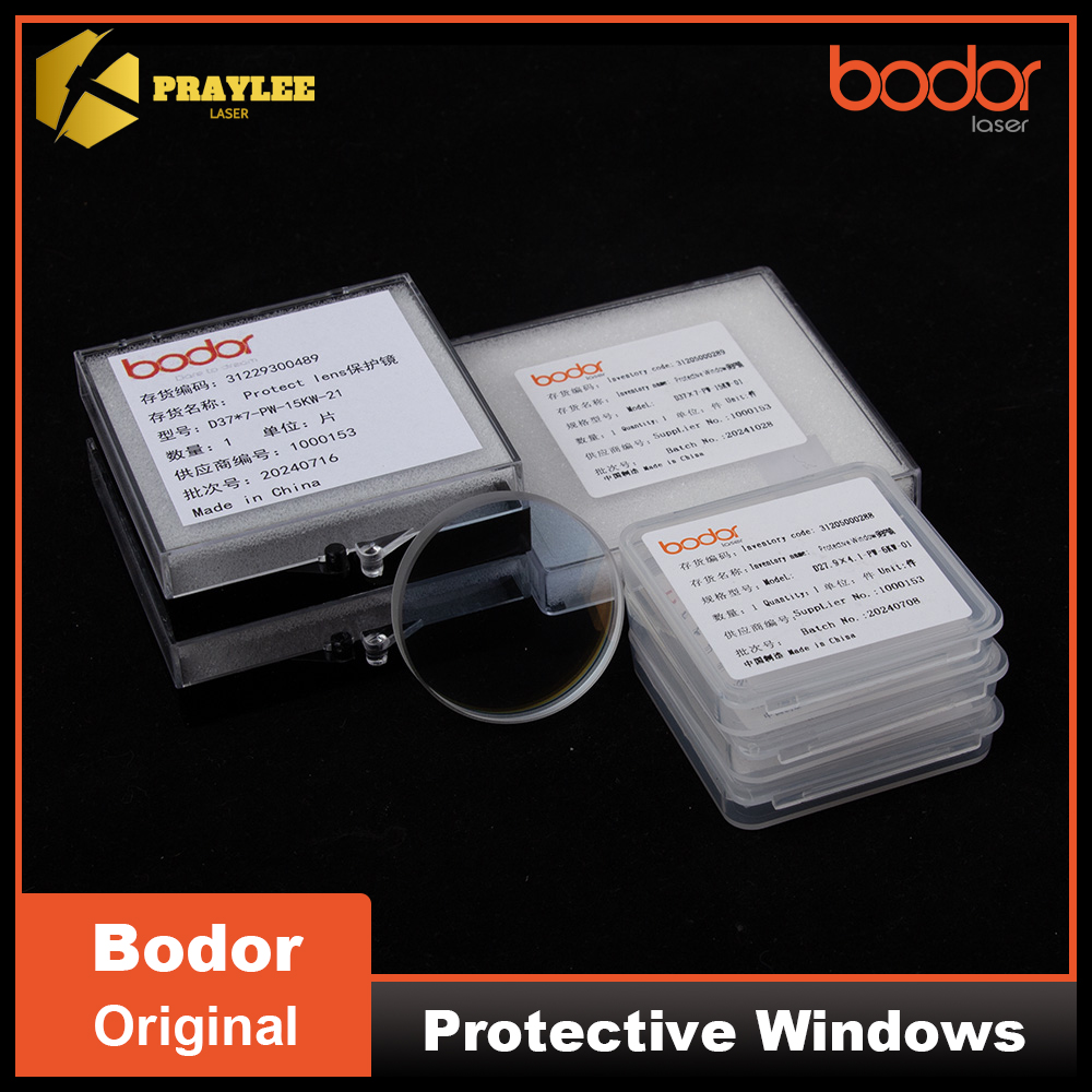 Industrial Fiber Laser - กระจกกันแสงเลเซอร์ Bodor ของแท้ ขนาด 24.9x1.5 27.9x4.1