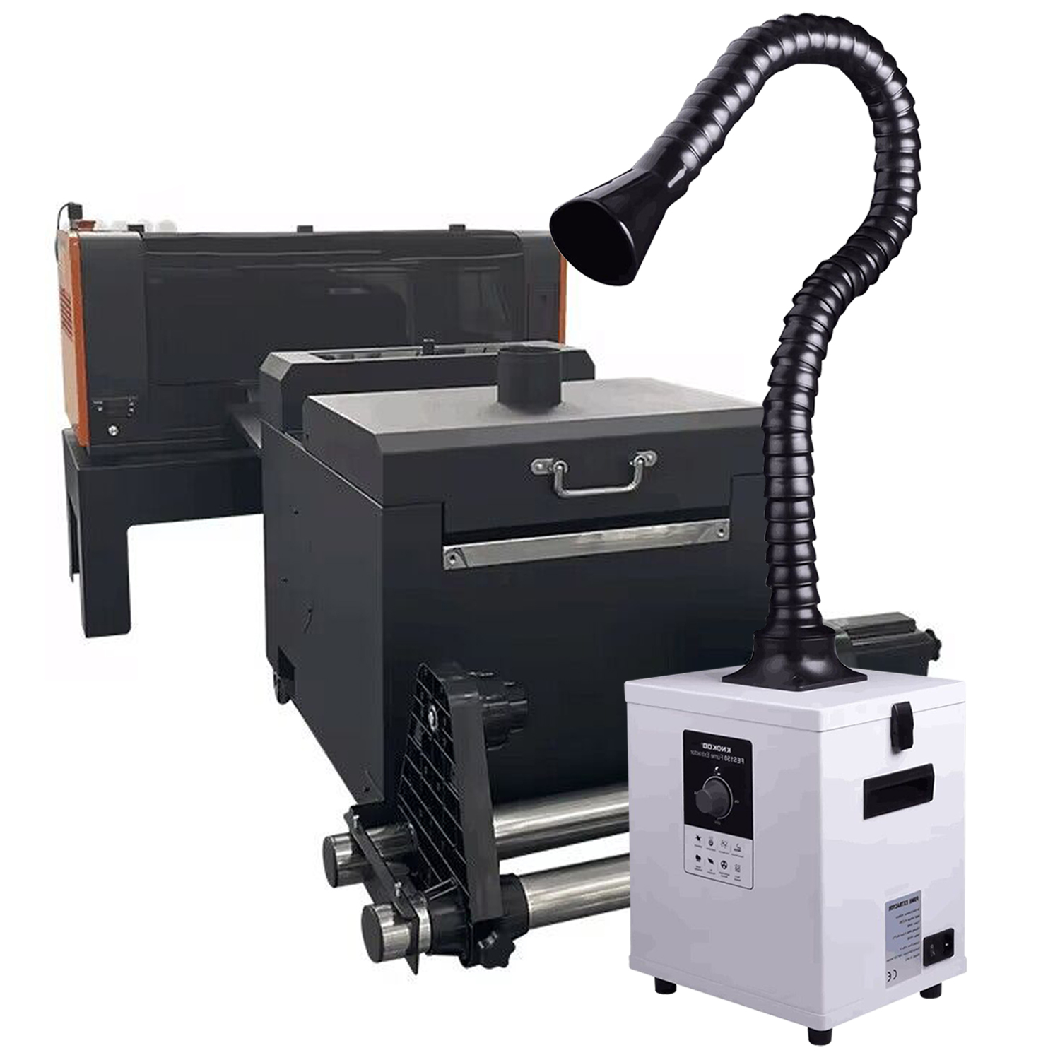 Fume Extractor Laser - Knokoo เครื่องพ่นควัน DTF 150วัตต์, เครื่องดึงควันน้ำมันรุ่นอัพเกรด A2
