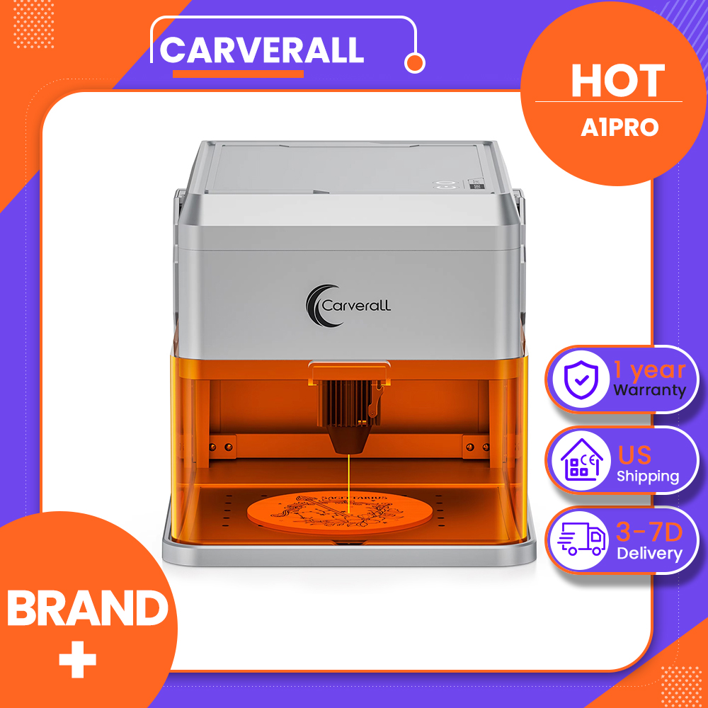 Industrial Laser Cutting Machines - เครื่องแกะสลักเลเซอร์ Carverall A1PRO 10W พร้อมกล้อง HD,
