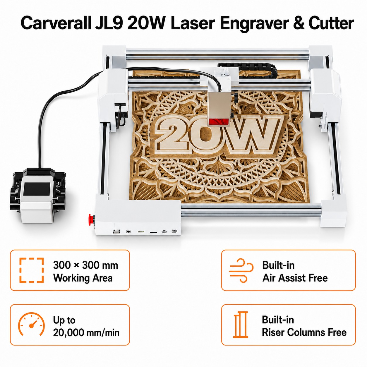 เครื่องแกะสลักเลเซอร์ Carveral - Industrial Laser Cutting Machines บทวิจารณ์และราคา