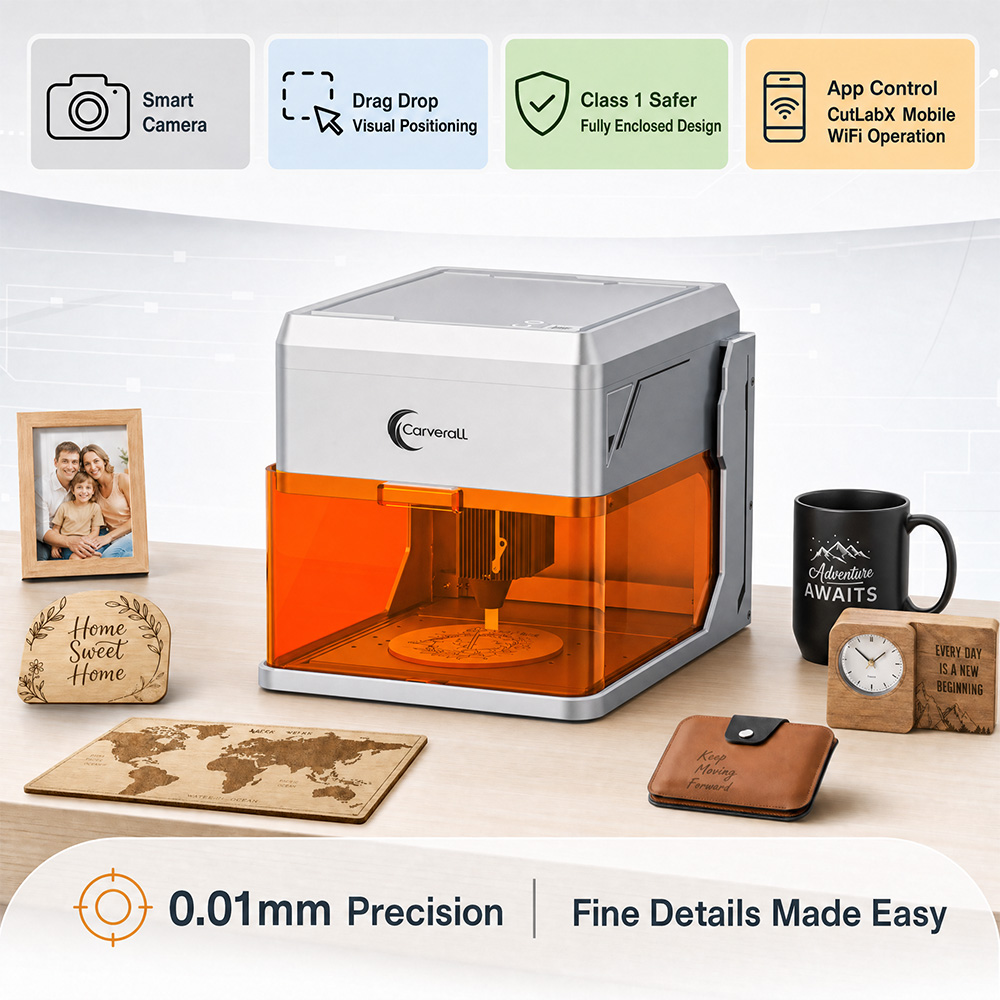 เครื่องแกะสลักเลเซอร์ Carveral - Industrial Laser Cutting Machines บทวิจารณ์และราคา